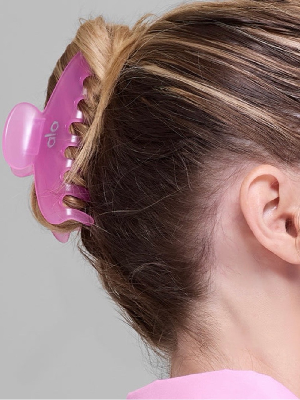 New Alo 90's Claw Clip - Candy Herat Pink Authentic
